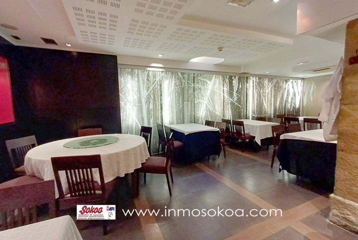 PRESTIGIOSO BAR-RESTAURANTE EN EL CENTRO DE SAN SEBASTIAN. IMPECABLE. TERRAZA.